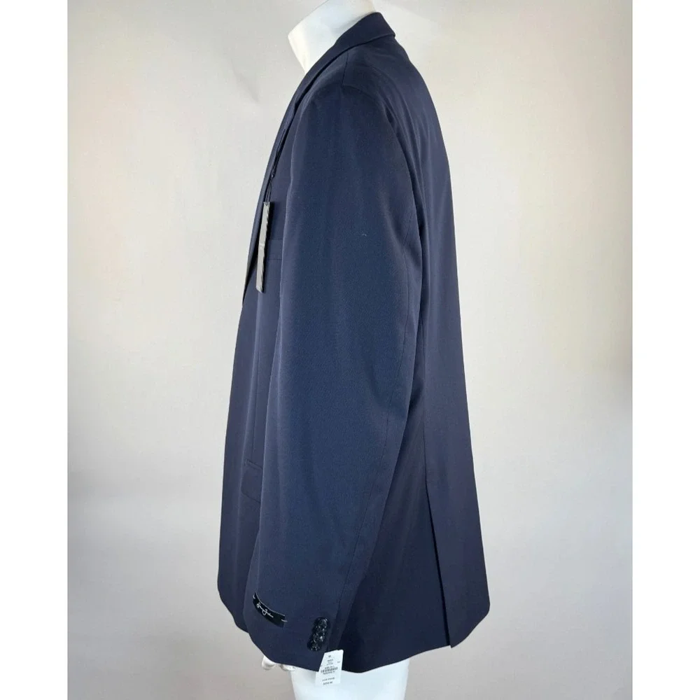 Sean John 2Pc Sander 2-Button Jacket & Pants Suit Set Men 54L 50W NWT Lined Navy